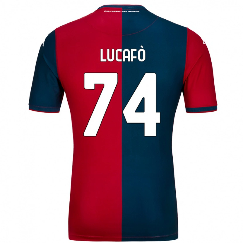 Danxen Hombre Camiseta Sara Lucafò #74 Rojo Azul Oscuro 1ª Equipación 2024/25 La Camisa México