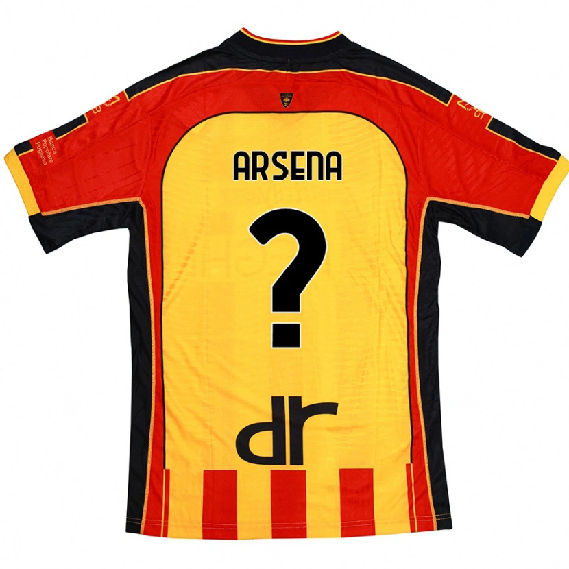 Danxen Hombre Camiseta Marco Arsena #0 Amarillo Rojo 1ª Equipación 2024/25 La Camisa México
