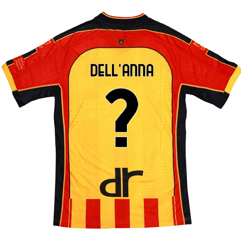 Danxen Hombre Camiseta Simone Dell'anna #0 Amarillo Rojo 1ª Equipación 2024/25 La Camisa México