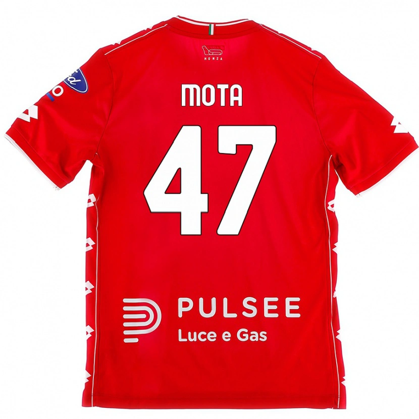 Danxen Hombre Camiseta Dany Mota #47 Rojo Blanco 1ª Equipación 2024/25 La Camisa México