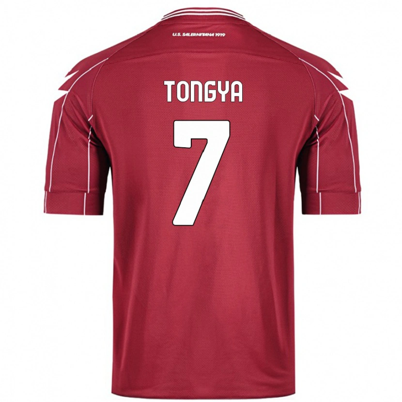 Danxen Hombre Camiseta Franco Tongya #7 Borgoña 1ª Equipación 2024/25 La Camisa México