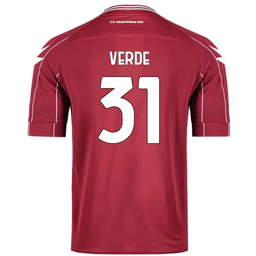 Danxen Hombre Camiseta Daniele Verde #31 Borgoña 1ª Equipación 2024/25 La Camisa México