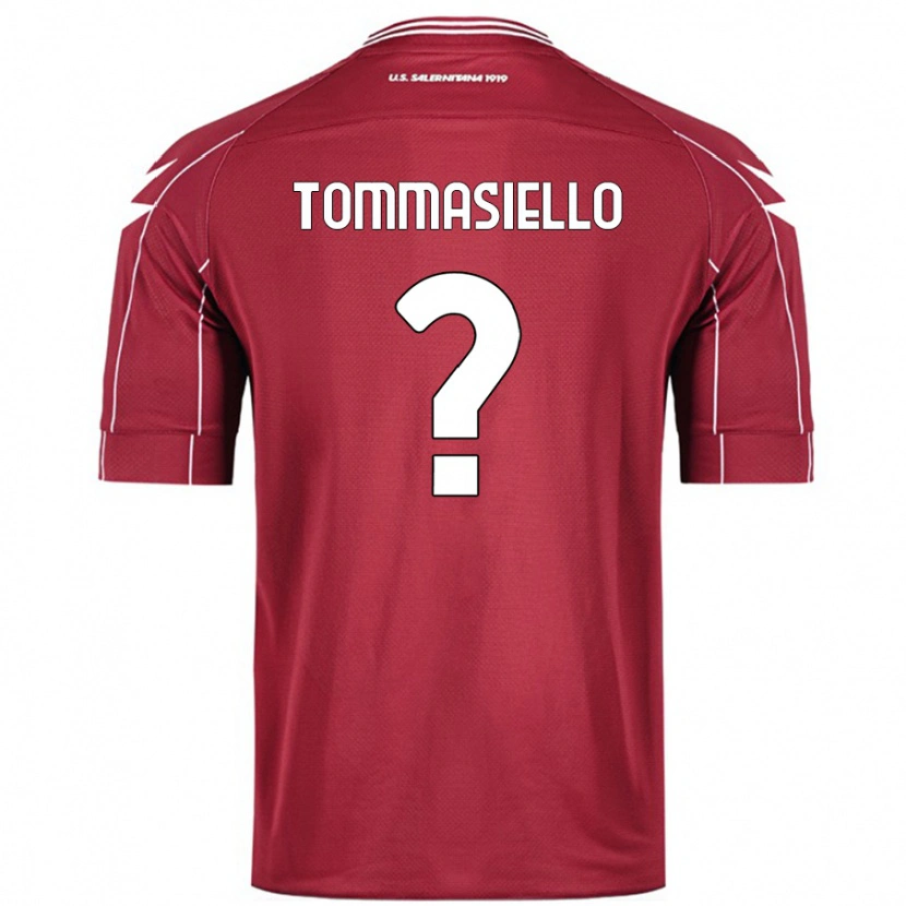 Danxen Hombre Camiseta Francesco Tommasiello #0 Borgoña 1ª Equipación 2024/25 La Camisa México