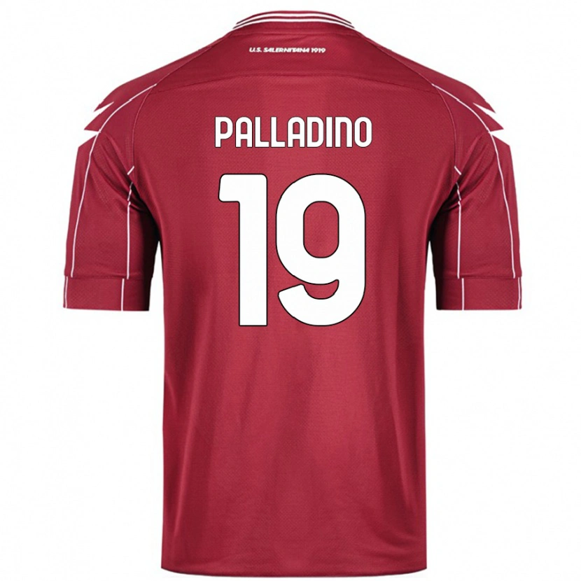 Danxen Hombre Camiseta Alfonso Palladino #19 Borgoña 1ª Equipación 2024/25 La Camisa México