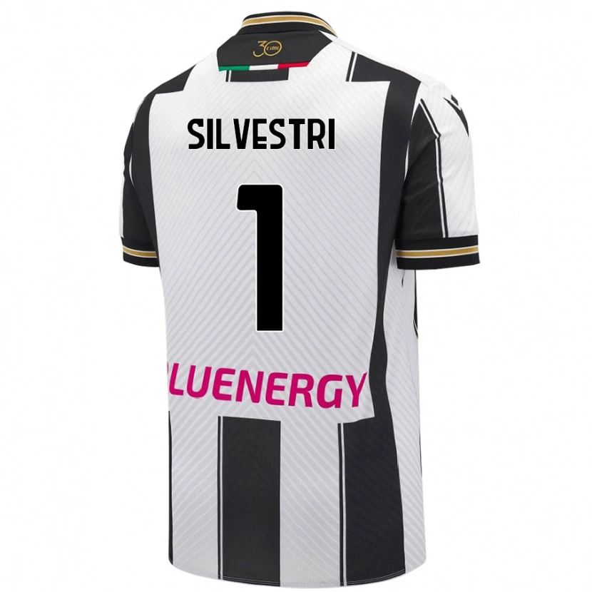 Danxen Hombre Camiseta Marco Silvestri #1 Blanco Negro 1ª Equipación 2024/25 La Camisa México