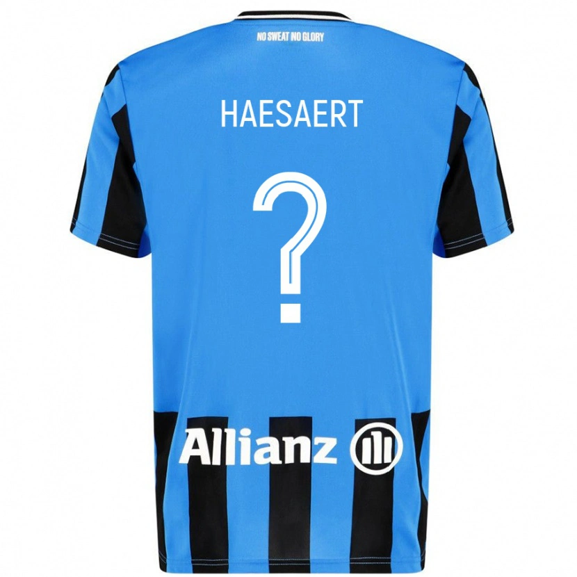 Danxen Hombre Camiseta Mateo Haesaert #0 Azul Cielo Negro 1ª Equipación 2024/25 La Camisa México