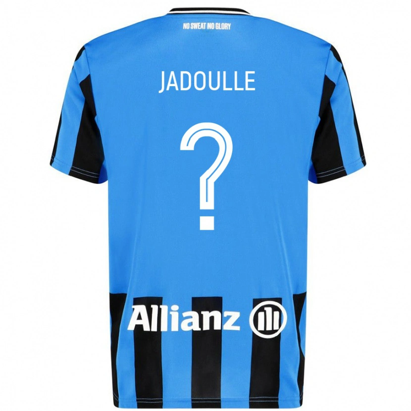 Danxen Hombre Camiseta Romane Jadoulle #0 Azul Cielo Negro 1ª Equipación 2024/25 La Camisa México