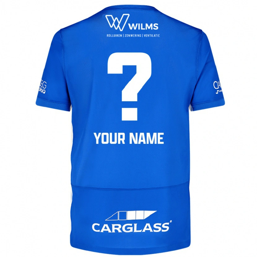 Danxen Hombre Camiseta Su Nombre #0 Azul 1ª Equipación 2024/25 La Camisa México