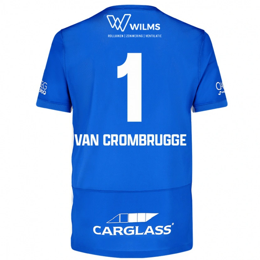 Danxen Hombre Camiseta Hendrik Van Crombrugge #1 Azul 1ª Equipación 2024/25 La Camisa México