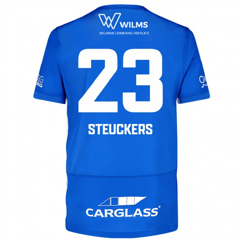 Danxen Hombre Camiseta Jarne Steuckers #23 Azul 1ª Equipación 2024/25 La Camisa México