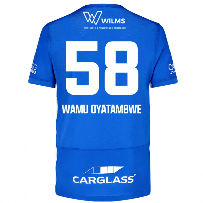 Danxen Hombre Camiseta Matthias Wamu Oyatambwe #58 Azul 1ª Equipación 2024/25 La Camisa México