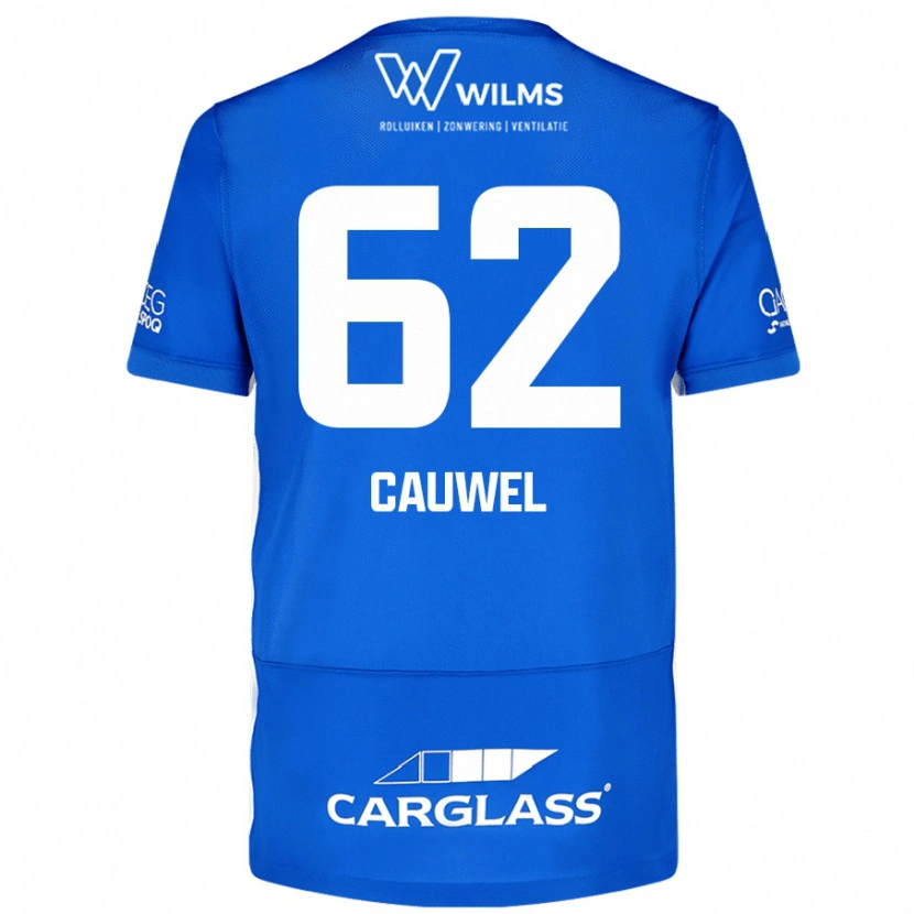 Danxen Hombre Camiseta Michiel Cauwel #62 Azul 1ª Equipación 2024/25 La Camisa México