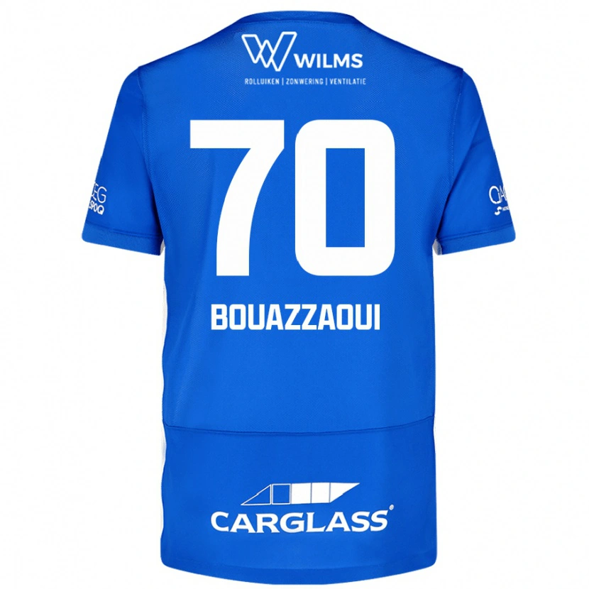 Danxen Hombre Camiseta Ilyas Bouazzaoui #70 Azul 1ª Equipación 2024/25 La Camisa México