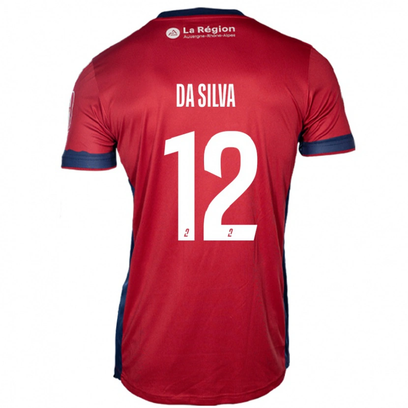 Danxen Hombre Camiseta Damien Da Silva #12 Borgoña Claro 1ª Equipación 2024/25 La Camisa México