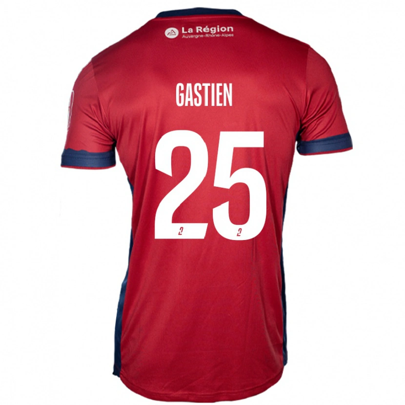 Danxen Hombre Camiseta Johan Gastien #25 Borgoña Claro 1ª Equipación 2024/25 La Camisa México