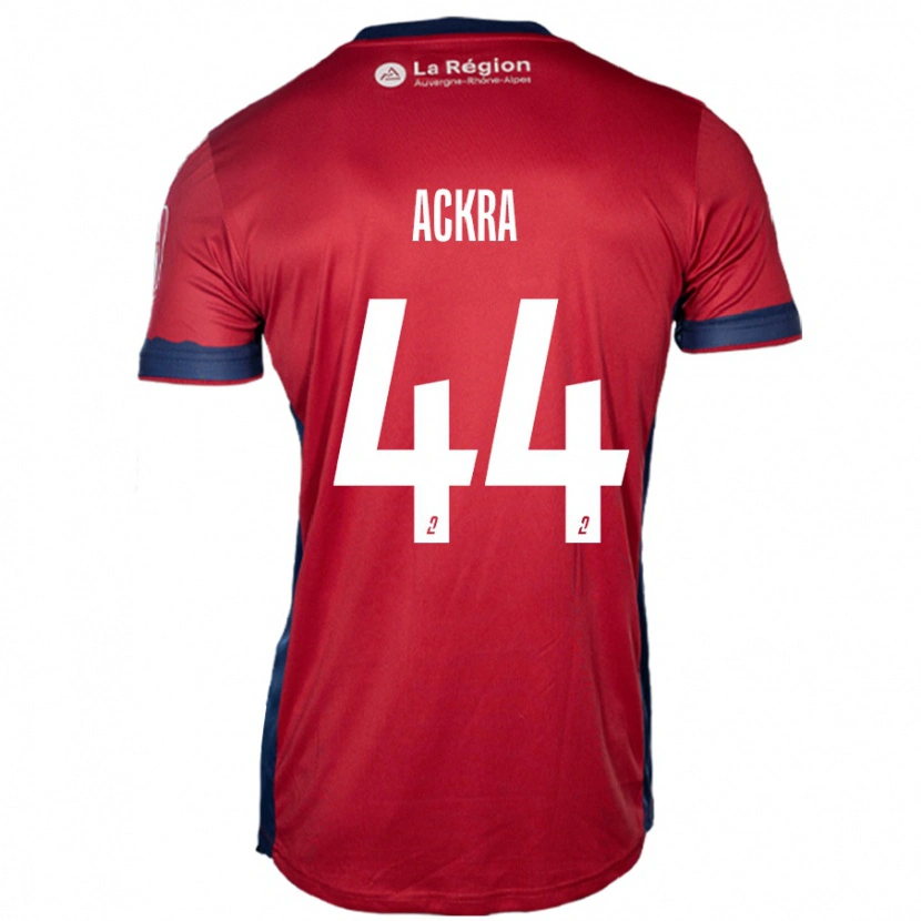 Danxen Hombre Camiseta Allan Ackra #44 Borgoña Claro 1ª Equipación 2024/25 La Camisa México