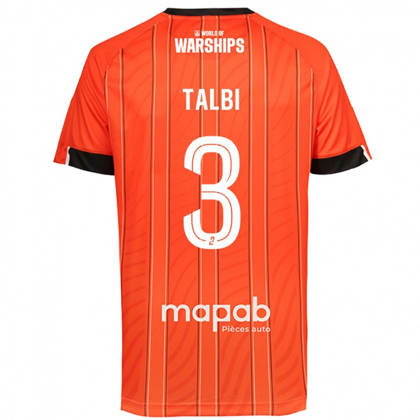 Danxen Hombre Camiseta Montassar Talbi #3 Naranja 1ª Equipación 2024/25 La Camisa México