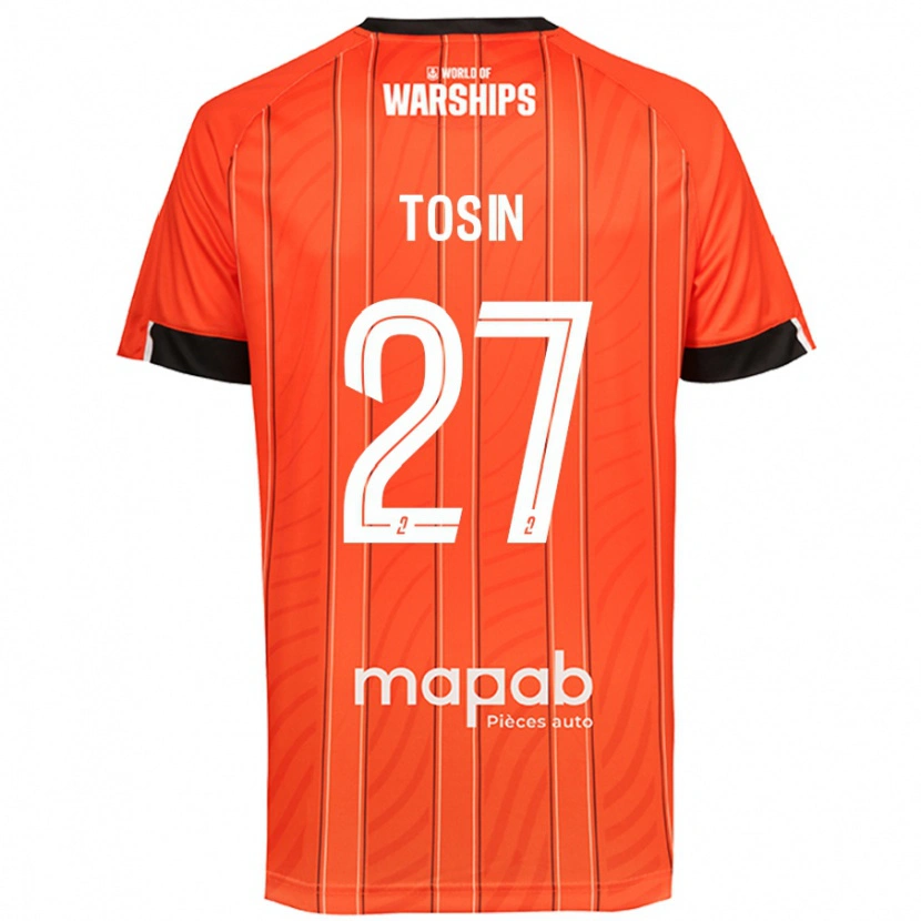 Danxen Hombre Camiseta Aiyegun Tosin #27 Naranja 1ª Equipación 2024/25 La Camisa México