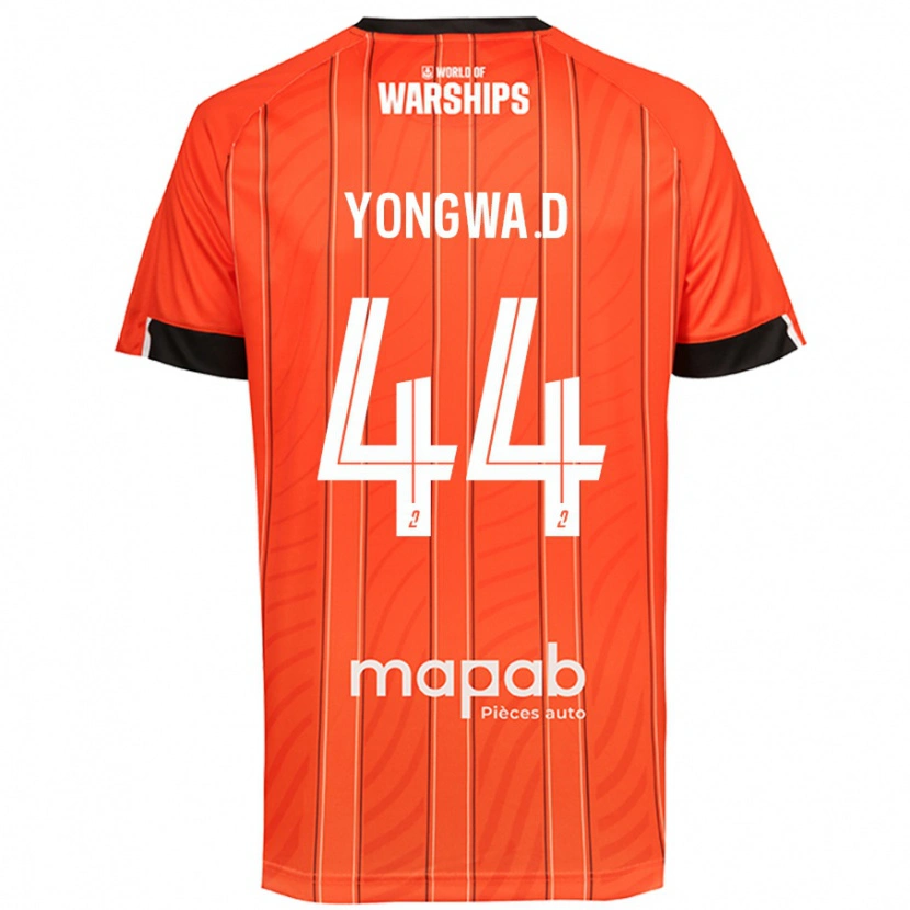Danxen Hombre Camiseta Darlin Yongwa #44 Naranja 1ª Equipación 2024/25 La Camisa México