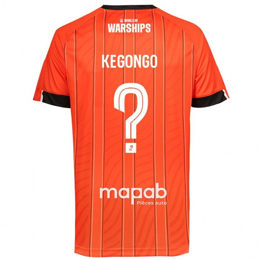 Danxen Hombre Camiseta Clarence Kegongo #0 Naranja 1ª Equipación 2024/25 La Camisa México