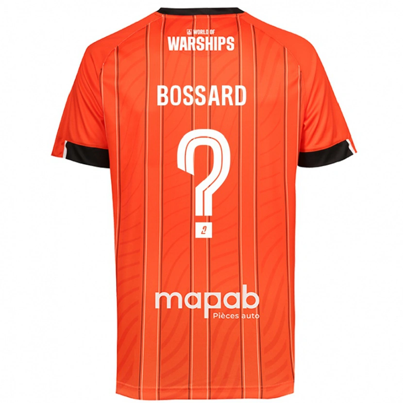Danxen Hombre Camiseta Léo Bossard #0 Naranja 1ª Equipación 2024/25 La Camisa México