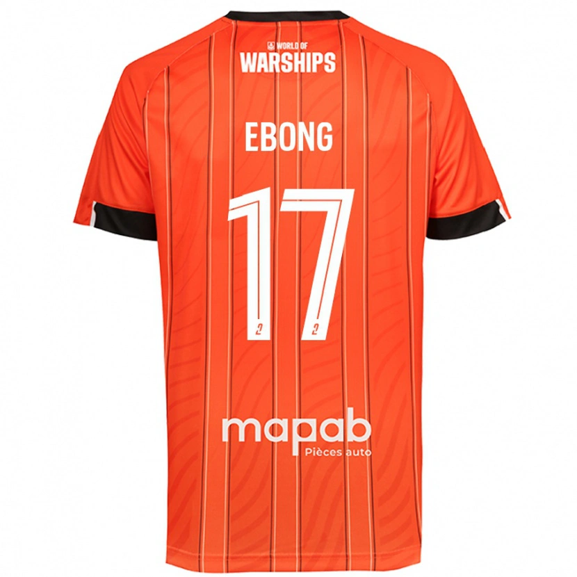 Danxen Hombre Camiseta Arthur Ebong #17 Naranja 1ª Equipación 2024/25 La Camisa México
