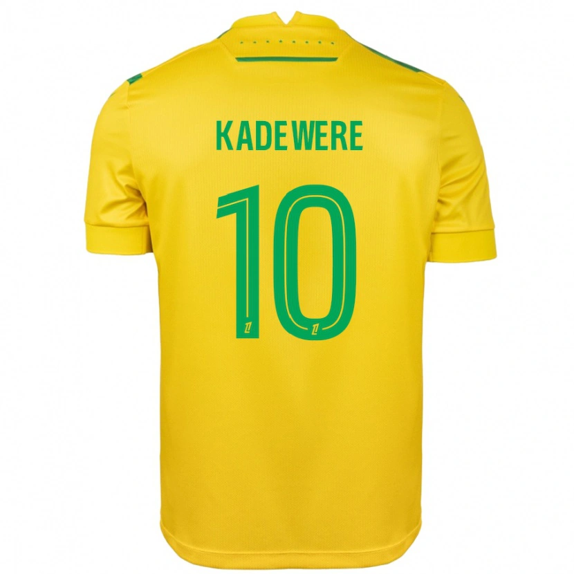Danxen Hombre Camiseta Tino Kadewere #10 Amarillo Verde 1ª Equipación 2024/25 La Camisa México