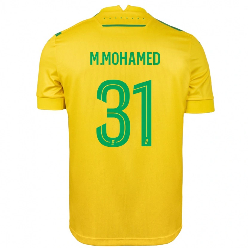 Danxen Hombre Camiseta Mostafa Mohamed #31 Amarillo Verde 1ª Equipación 2024/25 La Camisa México