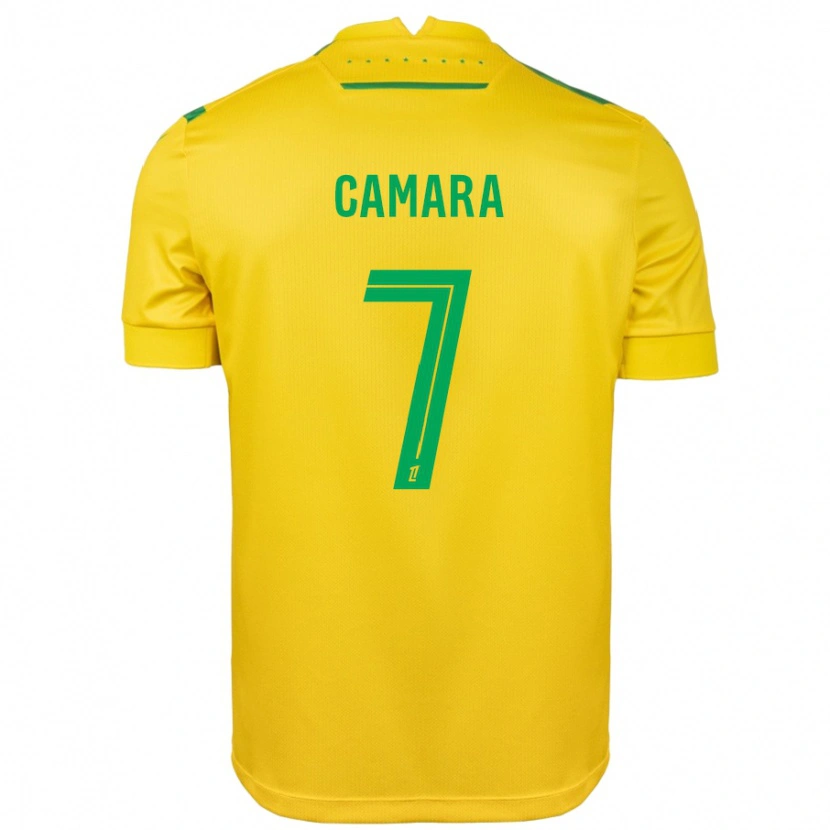 Danxen Hombre Camiseta Mohamed Camara #7 Amarillo Verde 1ª Equipación 2024/25 La Camisa México