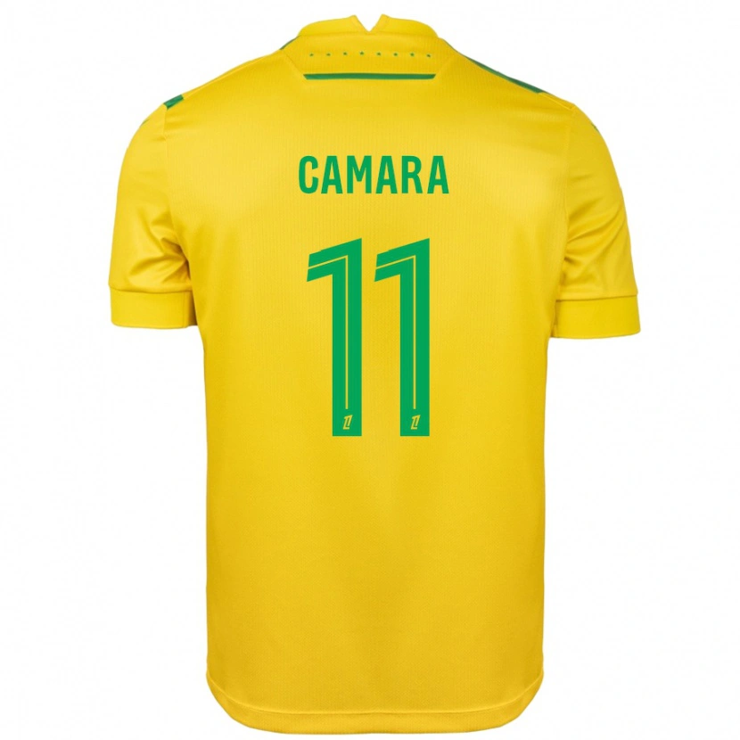 Danxen Hombre Camiseta Aboubacar Camara #11 Amarillo Verde 1ª Equipación 2024/25 La Camisa México