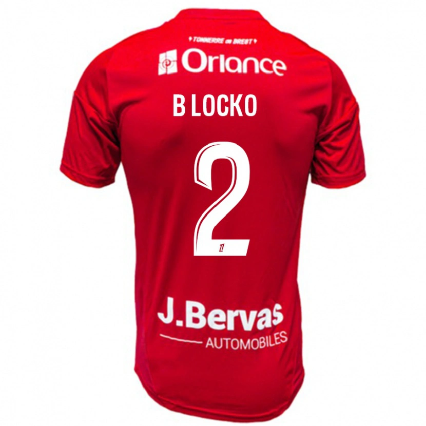 Danxen Hombre Camiseta Bradley Locko #2 Rojo Blanco 1ª Equipación 2024/25 La Camisa México