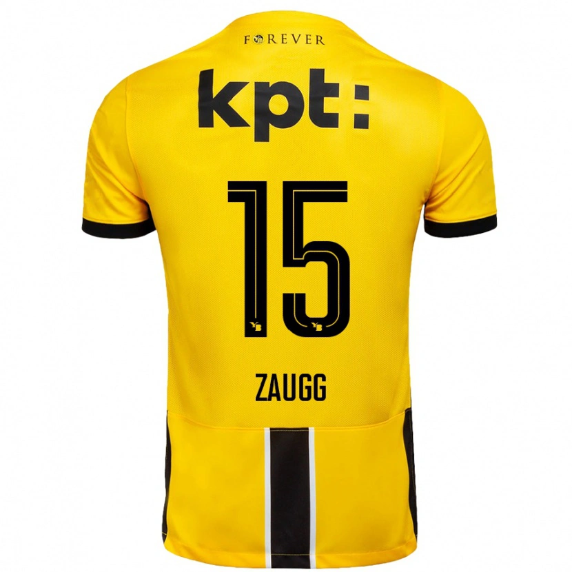Danxen Hombre Camiseta Leana Zaugg #15 Amarillo Negro 1ª Equipación 2024/25 La Camisa México