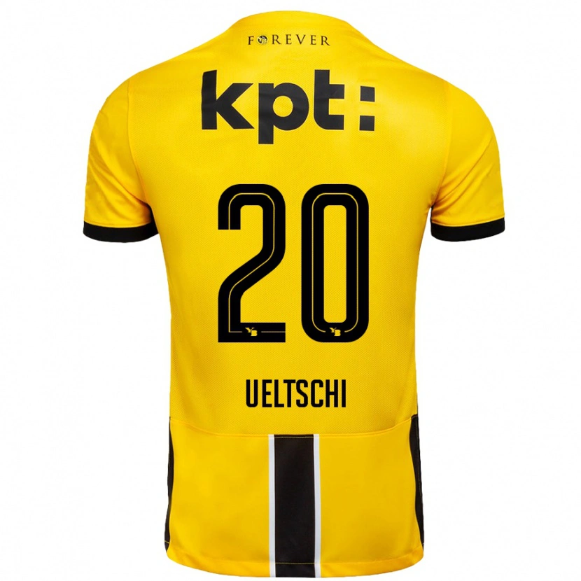 Danxen Hombre Camiseta Rilana Ueltschi #20 Amarillo Negro 1ª Equipación 2024/25 La Camisa México