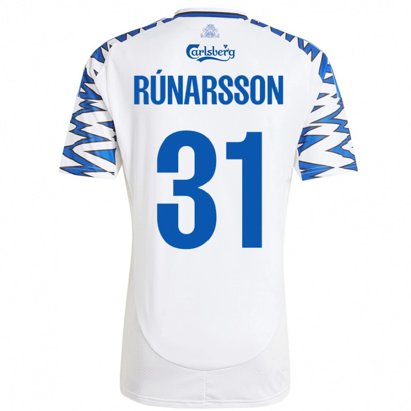 Danxen Hombre Camiseta Rúnar Alex Rúnarsson #31 Blanco Azul Cielo 1ª Equipación 2024/25 La Camisa México