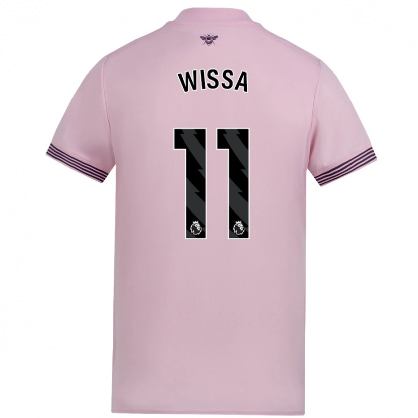 Danxen Hombre Camiseta Yoane Wissa #11 Rosa 2ª Equipación 2024/25 La Camisa México