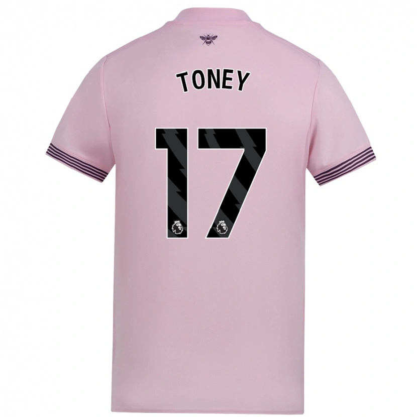 Danxen Hombre Camiseta Ivan Toney #17 Rosa 2ª Equipación 2024/25 La Camisa México