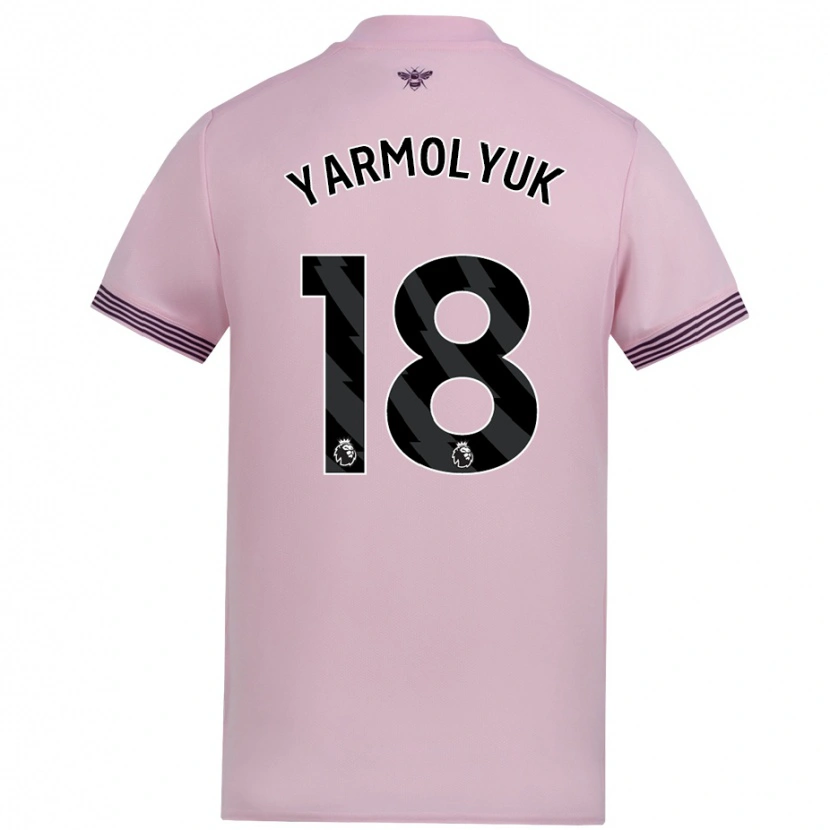 Danxen Hombre Camiseta Yegor Yarmolyuk #18 Rosa 2ª Equipación 2024/25 La Camisa México