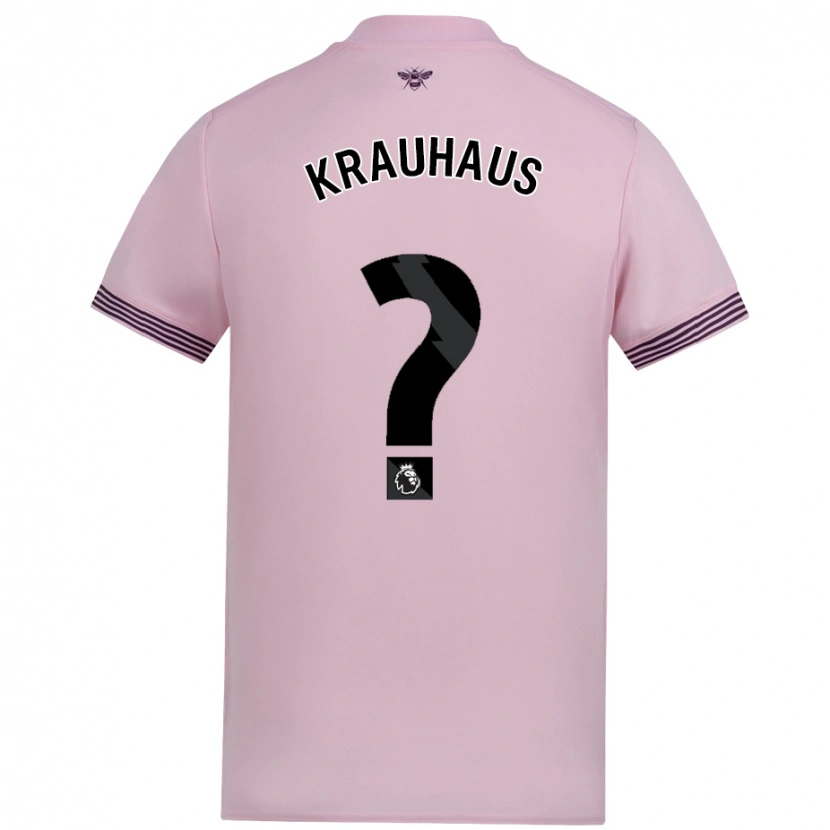 Danxen Hombre Camiseta Ben Krauhaus #0 Rosa 2ª Equipación 2024/25 La Camisa México
