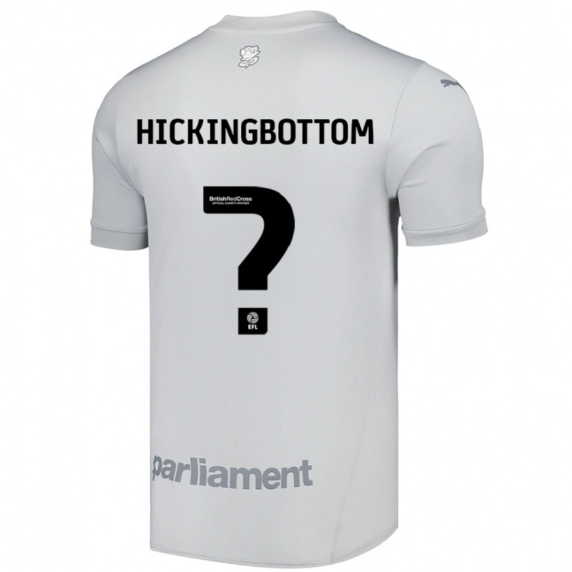 Danxen Hombre Camiseta Charlie Hickingbottom #0 Gris Plata 2ª Equipación 2024/25 La Camisa México