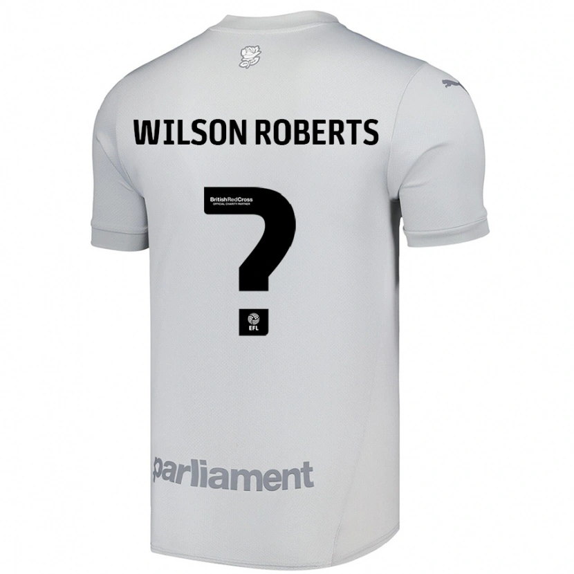 Danxen Hombre Camiseta Georgina Wilson-Roberts #0 Gris Plata 2ª Equipación 2024/25 La Camisa México