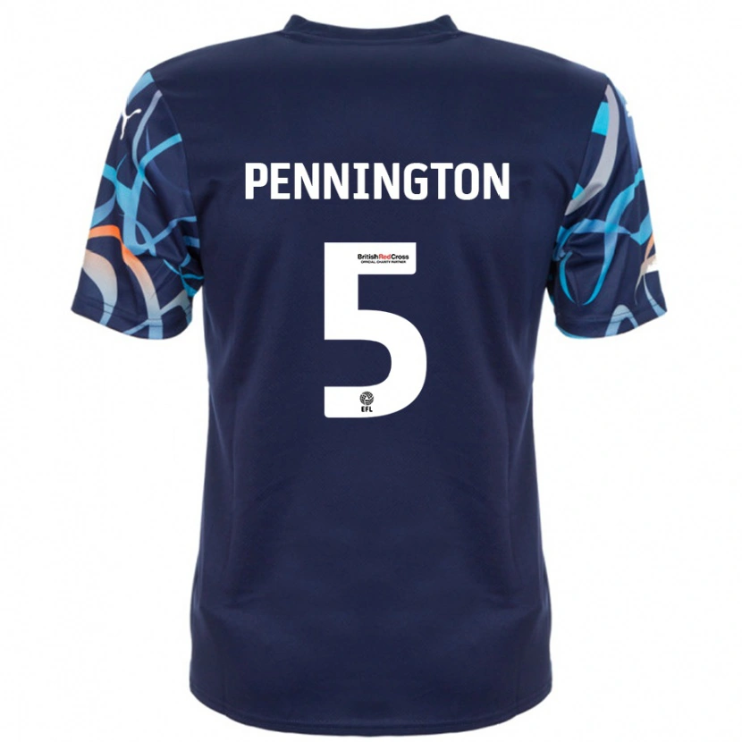 Danxen Hombre Camiseta Matthew Pennington #5 Azul Marino 2ª Equipación 2024/25 La Camisa México