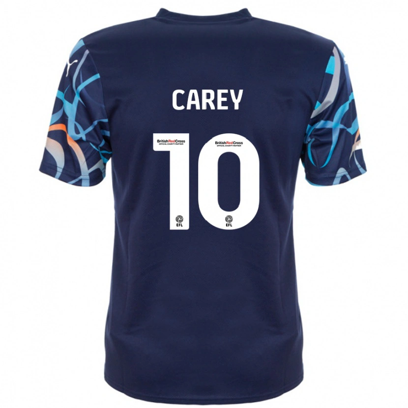 Danxen Hombre Camiseta Sonny Carey #10 Azul Marino 2ª Equipación 2024/25 La Camisa México