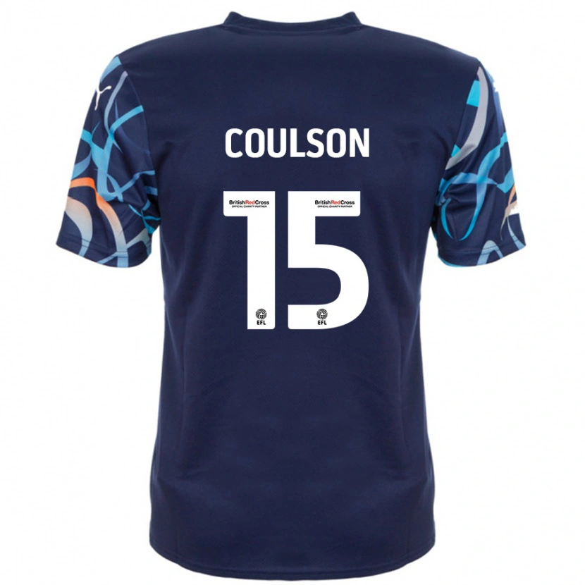 Danxen Hombre Camiseta Hayden Coulson #15 Azul Marino 2ª Equipación 2024/25 La Camisa México