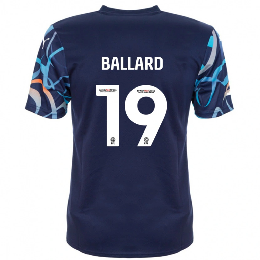 Danxen Hombre Camiseta Dom Ballard #19 Azul Marino 2ª Equipación 2024/25 La Camisa México