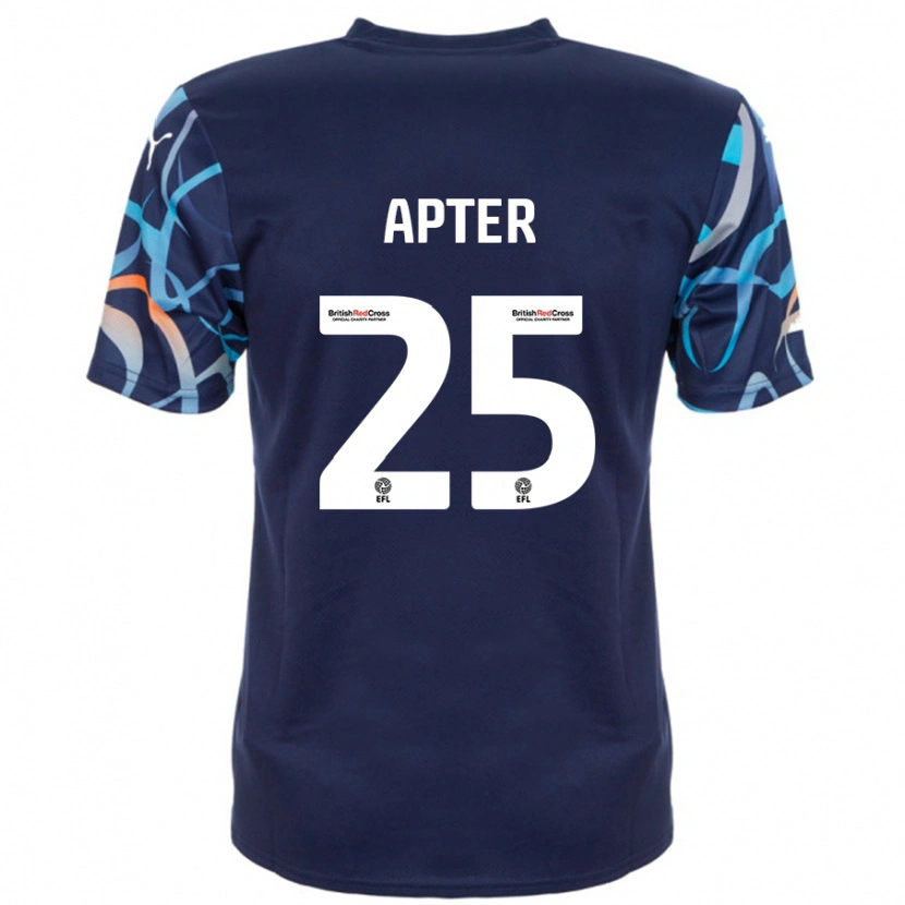Danxen Hombre Camiseta Rob Apter #25 Azul Marino 2ª Equipación 2024/25 La Camisa México