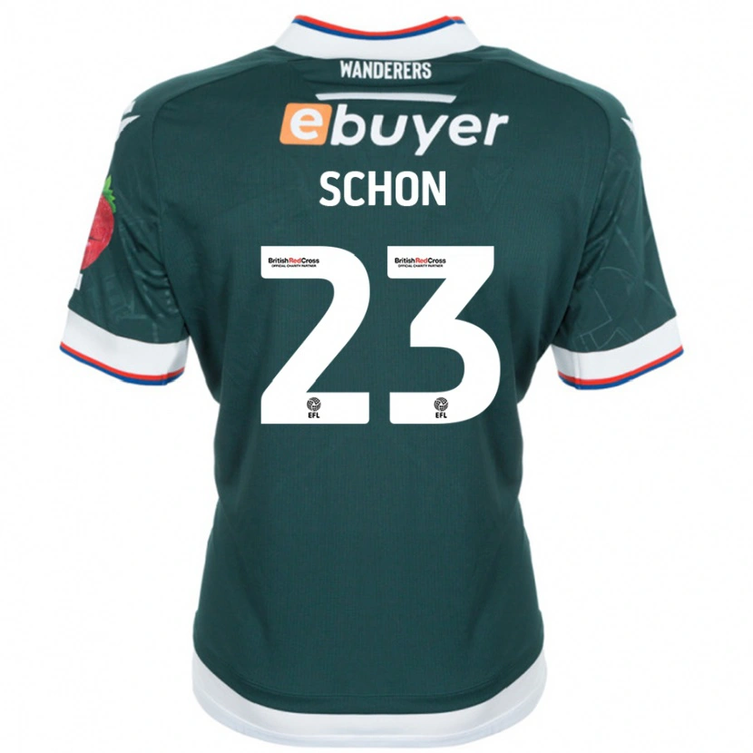 Danxen Hombre Camiseta Szabolcs Schön #23 Verde Oscuro 2ª Equipación 2024/25 La Camisa México