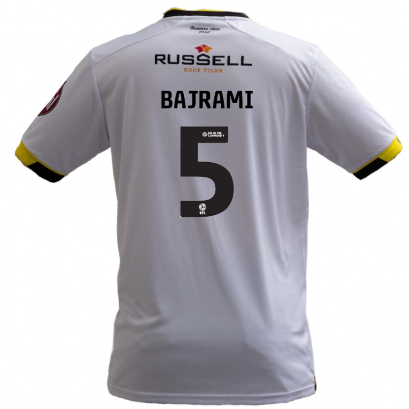 Danxen Hombre Camiseta Geraldo Bajrami #5 Blanco 2ª Equipación 2024/25 La Camisa México