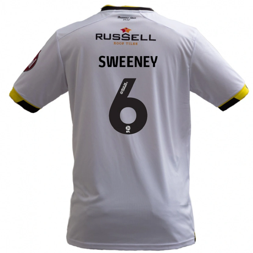 Danxen Hombre Camiseta Ryan Sweeney #6 Blanco 2ª Equipación 2024/25 La Camisa México