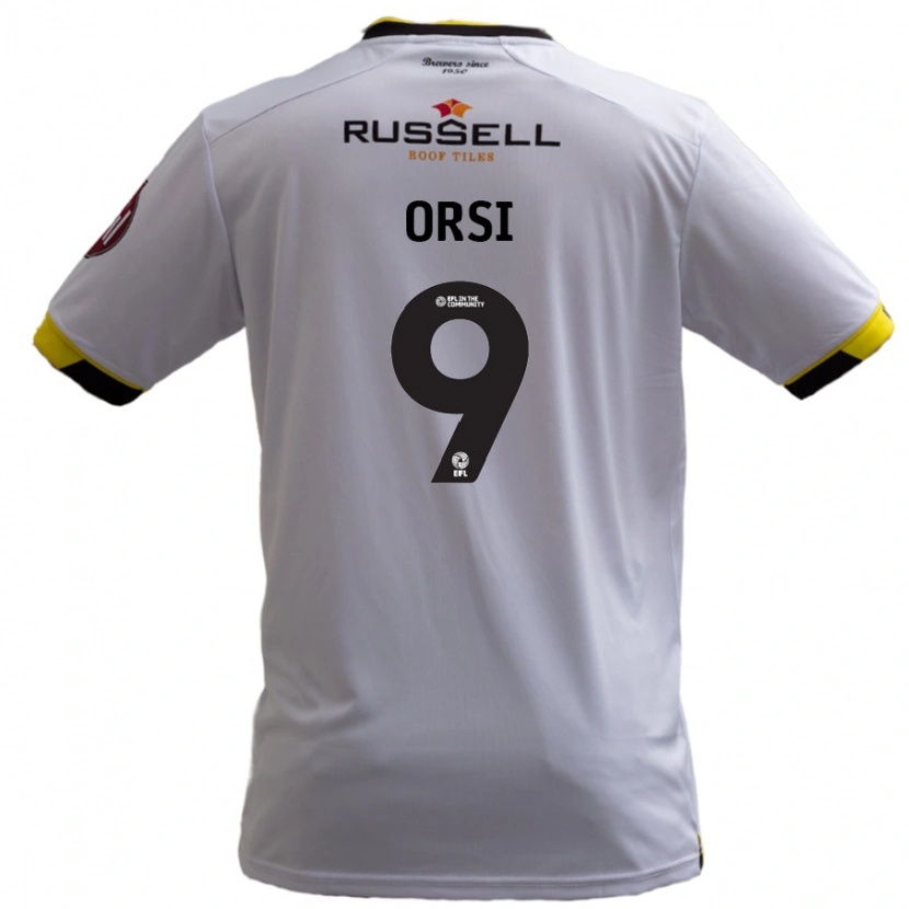 Danxen Hombre Camiseta Danilo Orsi #9 Blanco 2ª Equipación 2024/25 La Camisa México