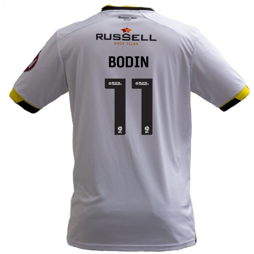 Danxen Hombre Camiseta Billy Bodin #11 Blanco 2ª Equipación 2024/25 La Camisa México